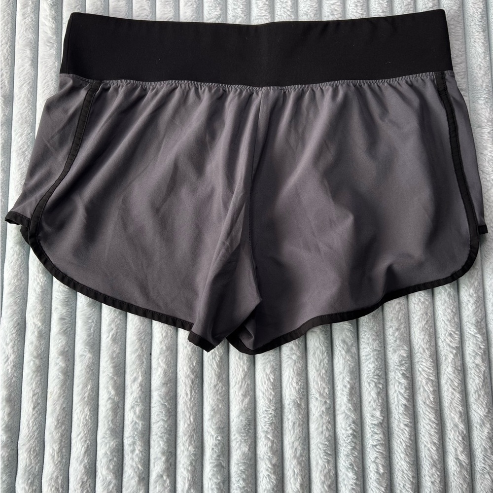 PINK Victoria's Secret Black and Gray Athletic Shorts